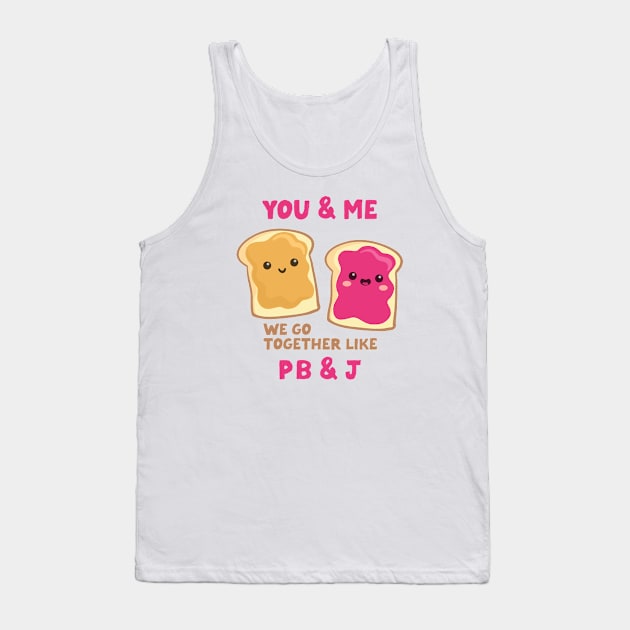 pbj you & me (raspberry) Tank Top by mystudiocreate